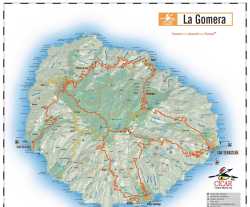 La Gomera,mapa La Gomera,map of La Gomera,Canary Islands