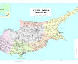 Kypr,mapa Kypru,Cyprus,map of Cyprus