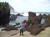 Porto Moniz,bazny,Madeira,Portugalsko