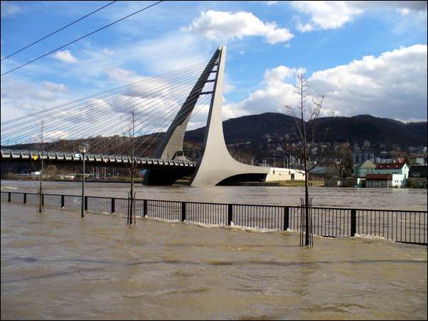 Marinsk most - Povodn - st nad Labem - Povode Labe