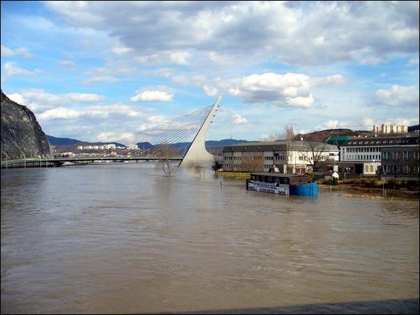 Marinsk most - Povodn - st nad Labem - Povode Labe