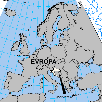 Chorvatsko,mapa Chorvatska,Croatia,map of Croatia