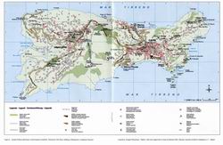 Capri,mapa Capri,map of Capri,mappa di Capri