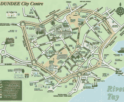 Dundee,mapa Dundee,map of Dundee