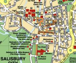 Salisbury,mapa Salisbury,map of Salisbury