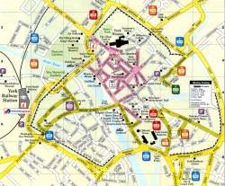 York,mapa Yorku,York,map of York