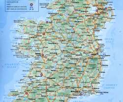 Irsko,mapa Irska,Ireland,map of Ireland