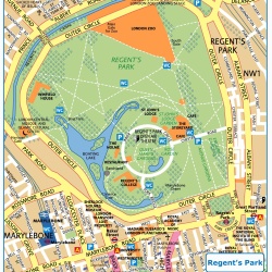 London Regents Park,Londn,mapa Londna Regents Park,map of London