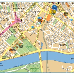 London Victoria,Londn,mapa Londna Victoria,map of London