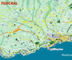 Funchal,mapa Funchalu,Funchal,map of Funchal