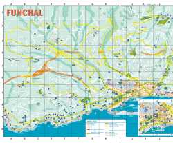 Funchal,mapa Funchalu,Funchal,map of Funchal