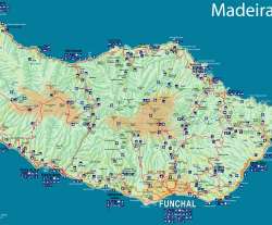 Madeira,mapa Madeiry,Madeira,map of Madeira